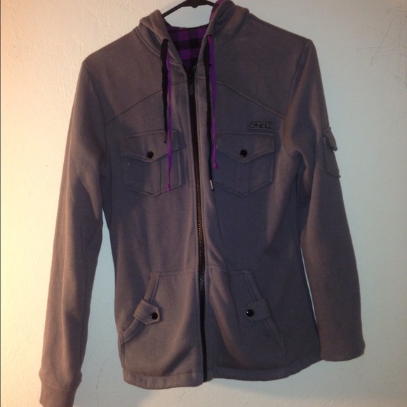 Oneill reversible zip up hoodie