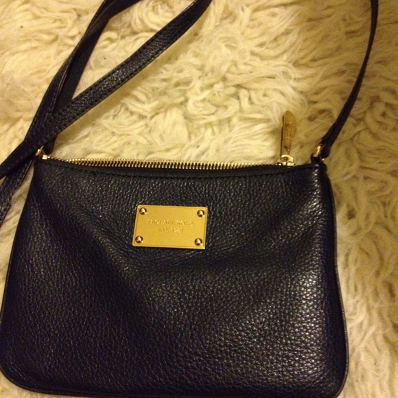 Michael Kors Handbags - Michael Kors Blue Leather Crossbody