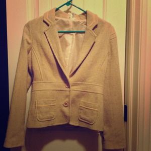 Tweed beige blazer