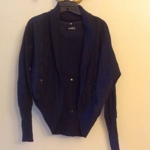 RESERVED Black oversized sweater with bronze studs