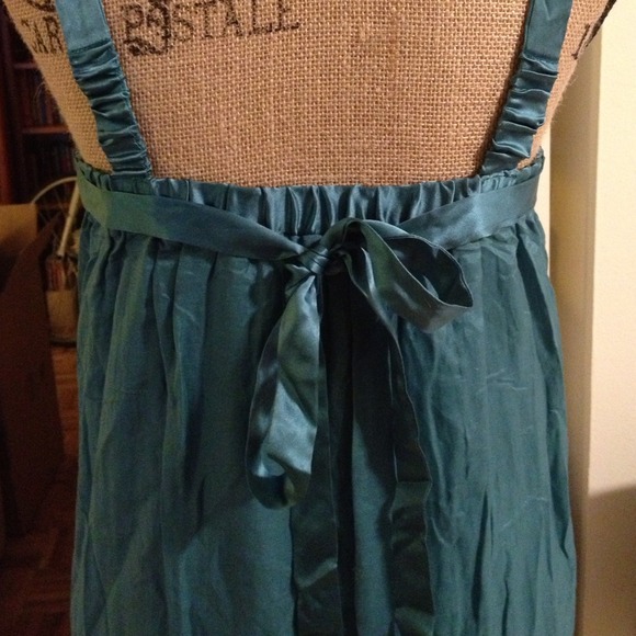 Beautiful turquoise silk lined dress - Picture 3 of 3