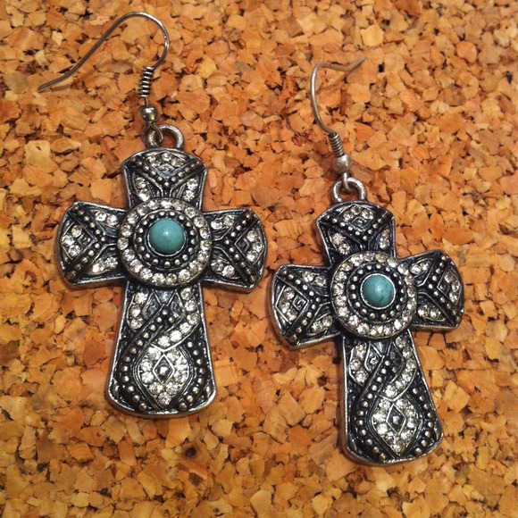 Cross earrings