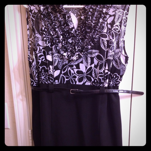 Black and white dress