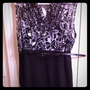 Black and white dress