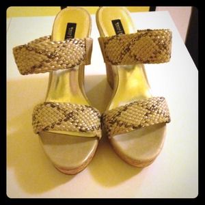SOLD !! Sexy weaved wedges, perfect for summer!