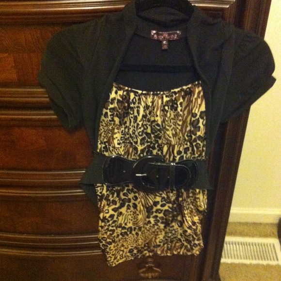 Animal print top