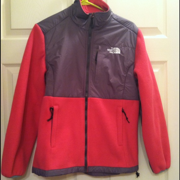 Hot pink North Face jacket