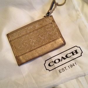 Coach key chain coin purse