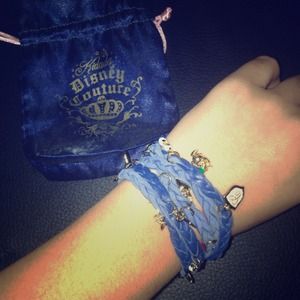 authentic Disney couture leather wrap bracelet