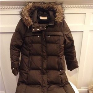 Michael by Michael Kors chocolate brown coat LG