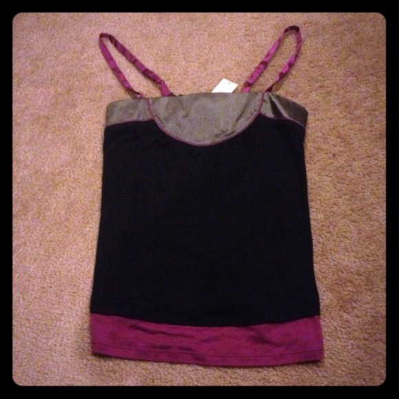 Black, Silver & Purple Top.  Never been worn.
