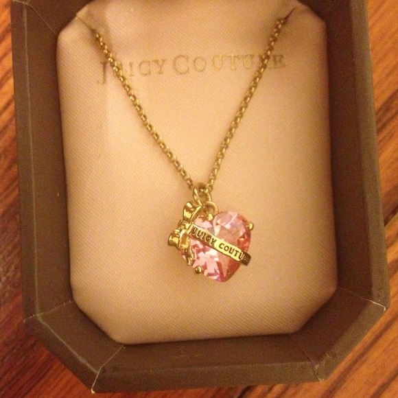 HOLD!!!! Juicy Couture pink heart necklace