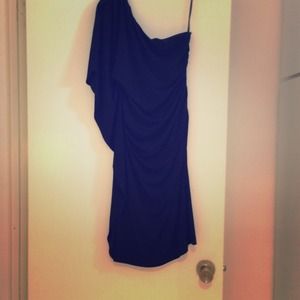 Black one shoulder dress