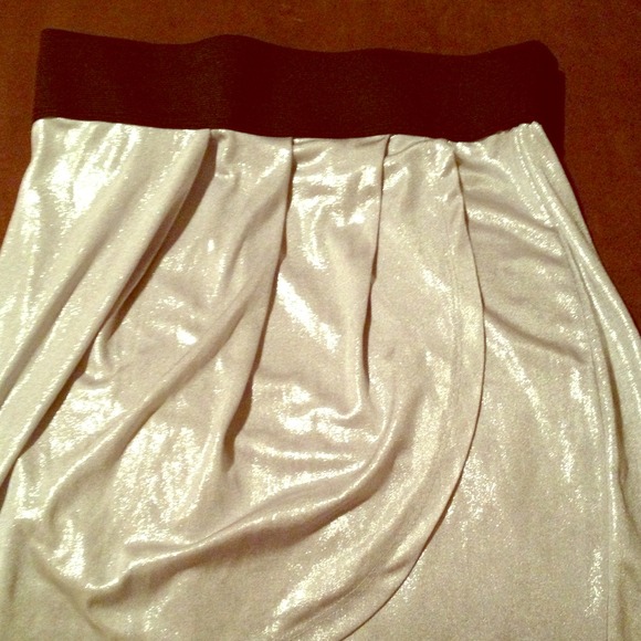 ❌Sold ❌Silver skirt with a flexible waist band