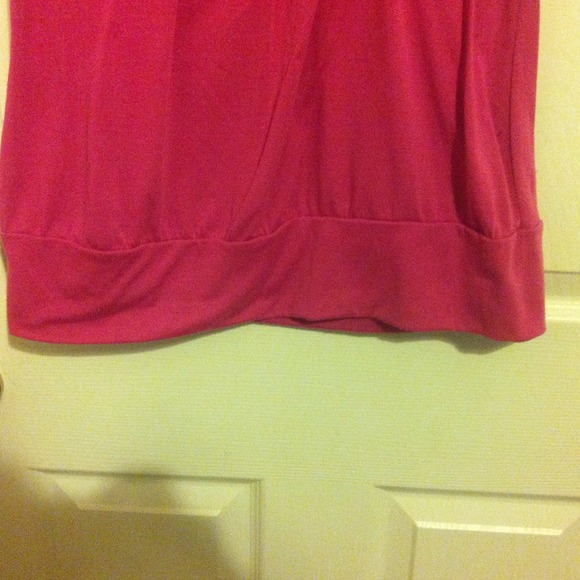 Pink & white tank top. - Picture 3 of 3