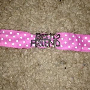💗Worn Once💗 Pink poka dot best friend bracelet.