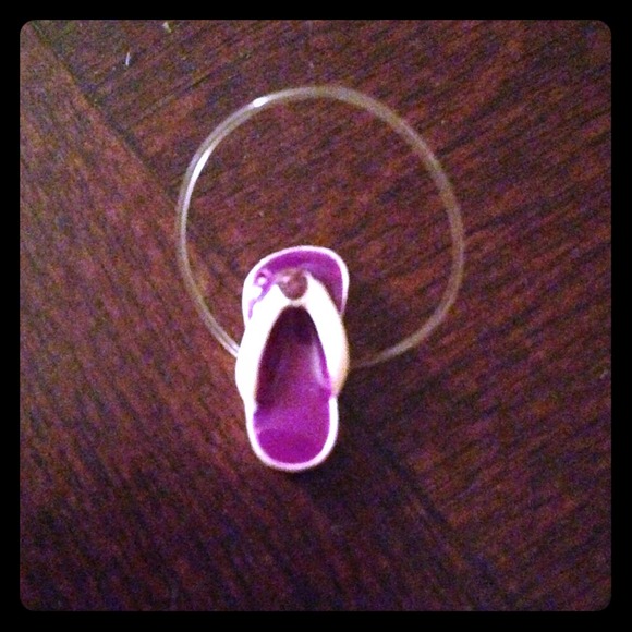 💜Purple flip flop toe ring💜 NWOT❗❗