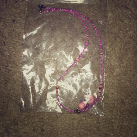 NWT❗❗Pink flip flop necklace