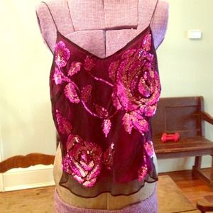 Tracy Reese sequin top