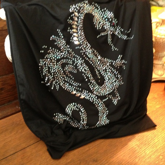 Black Dragon Tube Top
