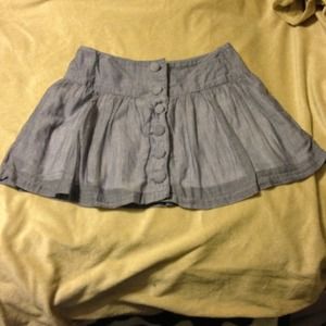 Lined, button down skirt