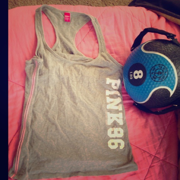 Pink razor back tank from Victoria Secret!