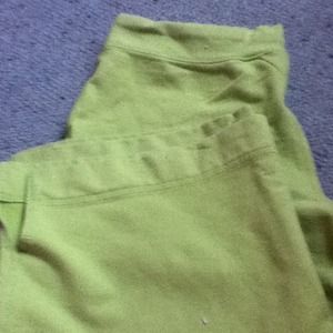 Lime green work out capri's