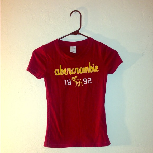 Red Abercrombie kid's shirt