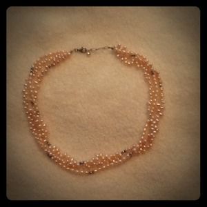 Pink Fresh Water Pearl Necklace