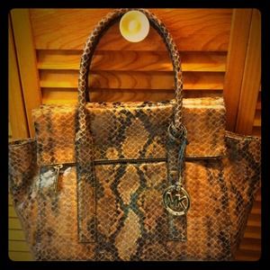 ⛔SOLD⛔Michael Kors Large Snake Embossed Handbag