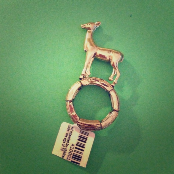 "Gold"plated deer ring