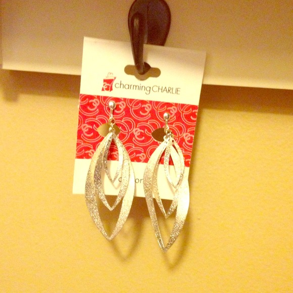 Silver clip on earrings