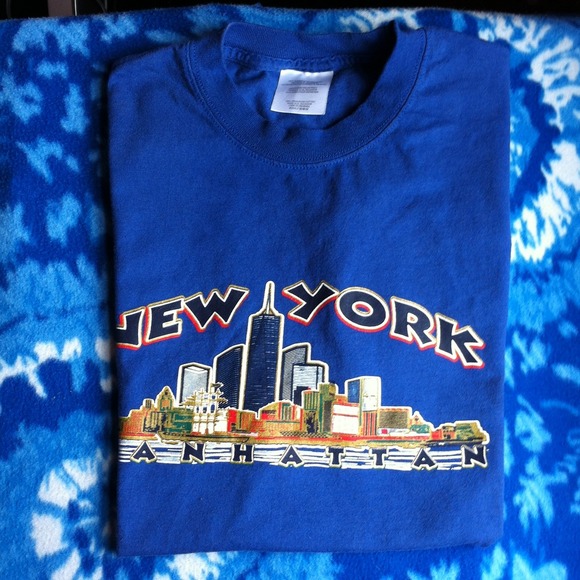 Blue New York T-shirt.