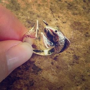 Cute fish wrap ring