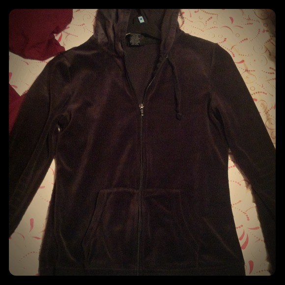 Black jacket and sweatpants set. Like new