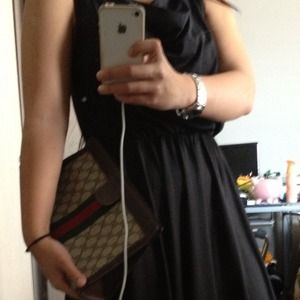 SOLD--Black Dress with lace