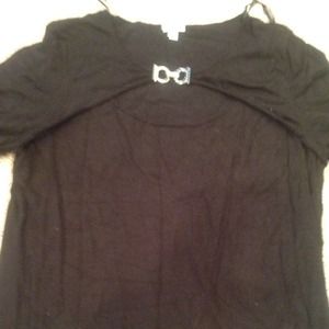 Ladies sweater with open front