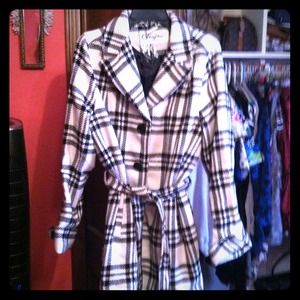 Bundle plaid jacket and purple vest.