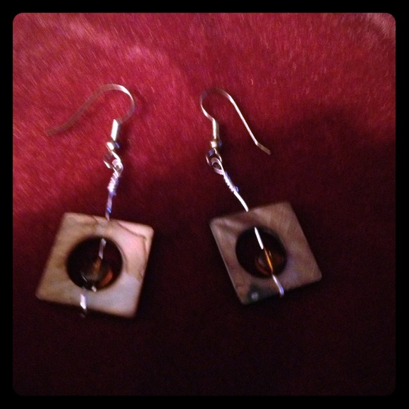 Stone earring