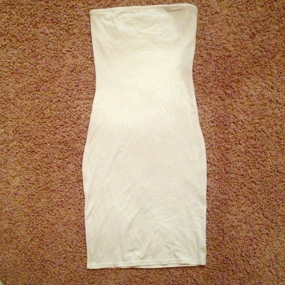 White spandex slip