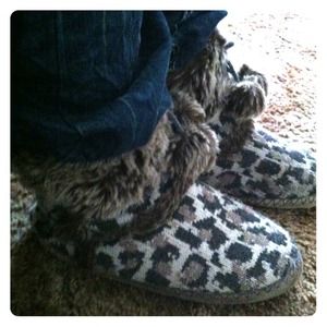 Cheetah print boots