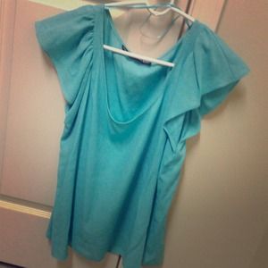 NWOT Zara Basic Flutter Sleeve Top