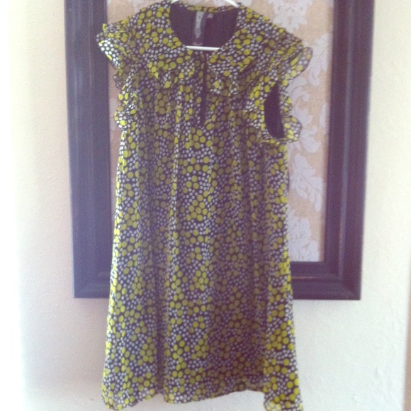 🔴SOLD🔴 Dress/Top polka dot green black white