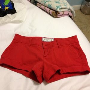 ❌RESERVED❌Abercrombie & Fitch Red shorts