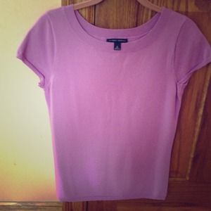 Violet light weight top from Banana Republic.