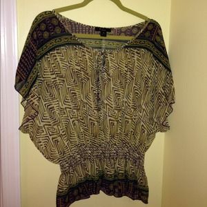 Forever 21 Tribal Print Top