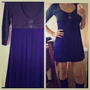 Forever21 Charcoal and Purple tunic
