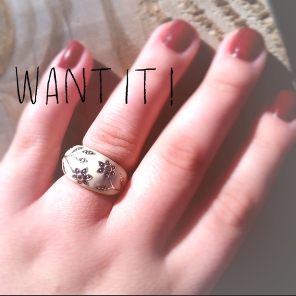 Silver & Enamel Ring