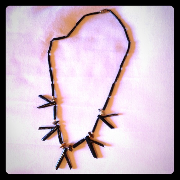 Black & gold necklace