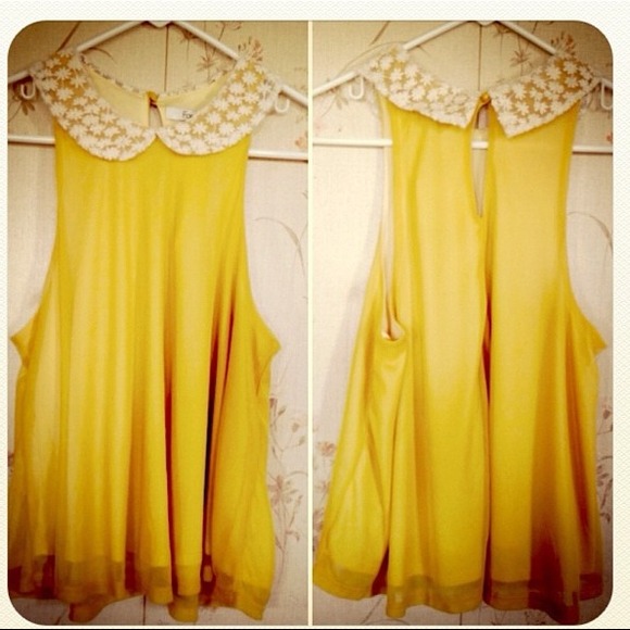 F21 Peter Pan Collar Swing Tank